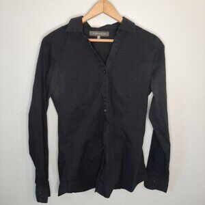 Denver Hayes Black Fitted Button Up